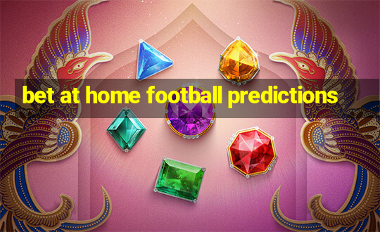 bet at home football predictions