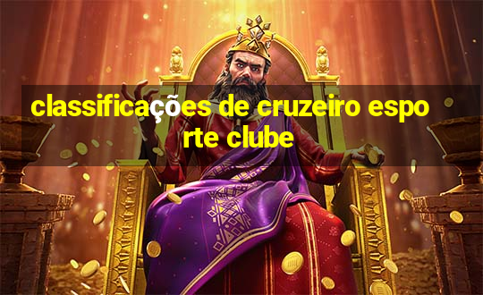 classificações de cruzeiro esporte clube