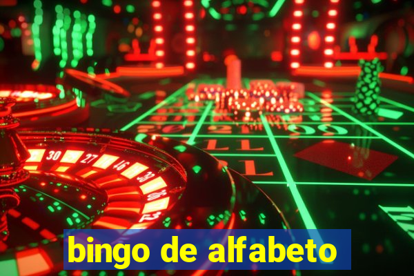 bingo de alfabeto