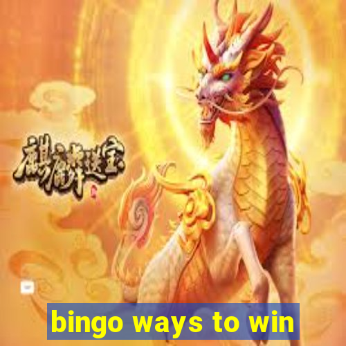 bingo ways to win