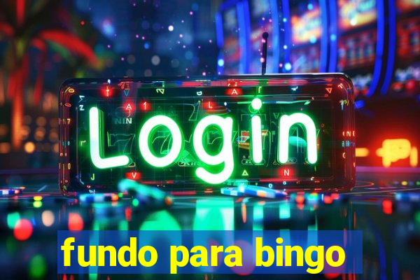 fundo para bingo