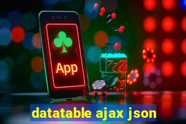 datatable ajax json