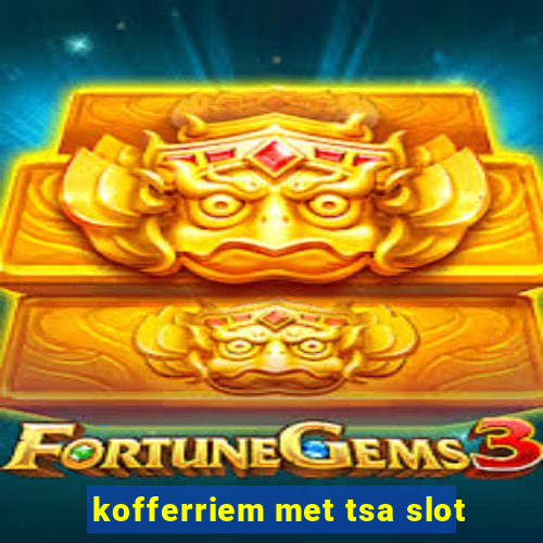 kofferriem met tsa slot