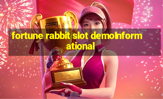 fortune rabbit slot demoInformational