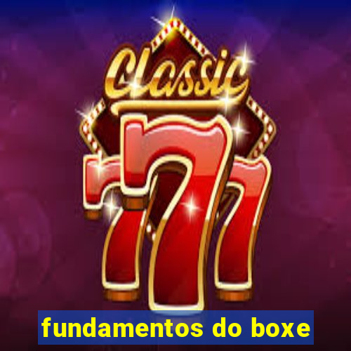 fundamentos do boxe