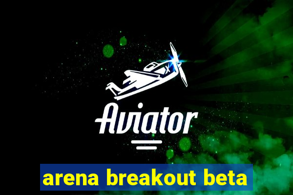 arena breakout beta