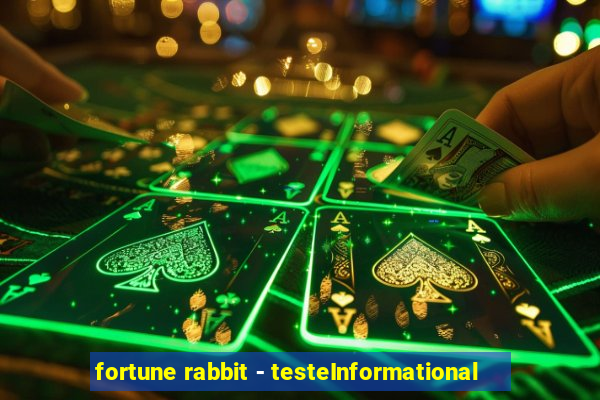 fortune rabbit - testeInformational