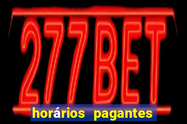 horários pagantes slots pg