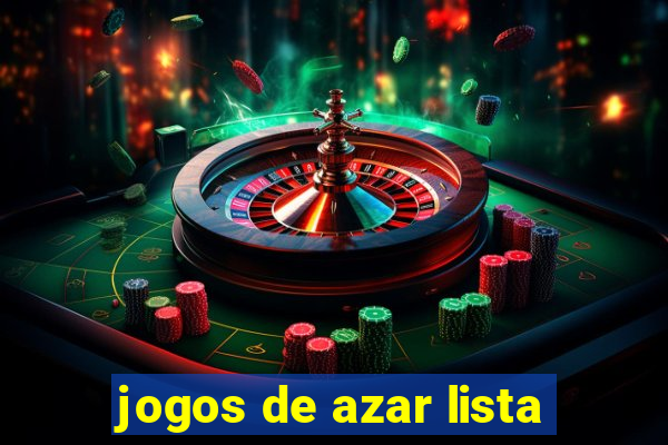 jogos de azar lista