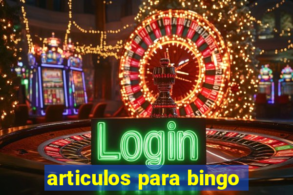 articulos para bingo