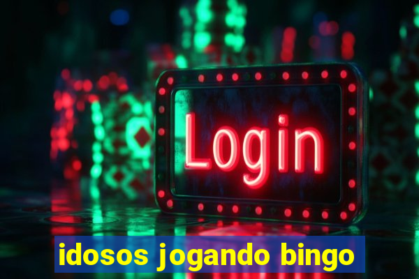 idosos jogando bingo