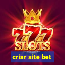 criar site bet