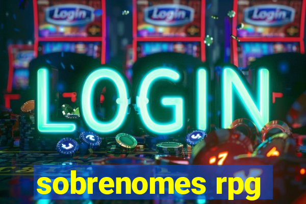 sobrenomes rpg