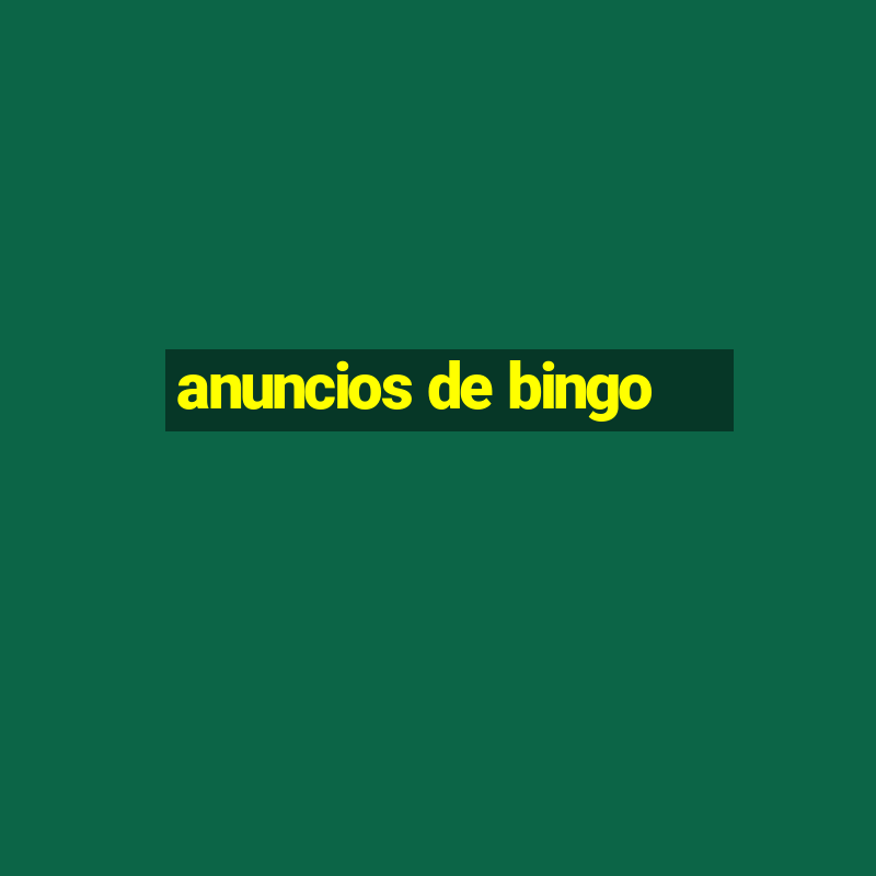 anuncios de bingo