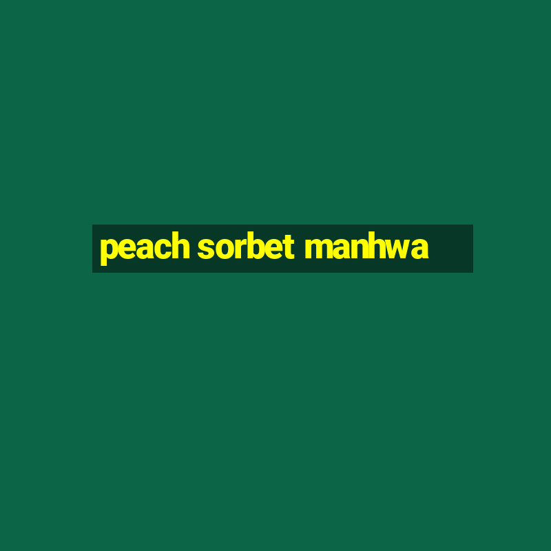 peach sorbet manhwa