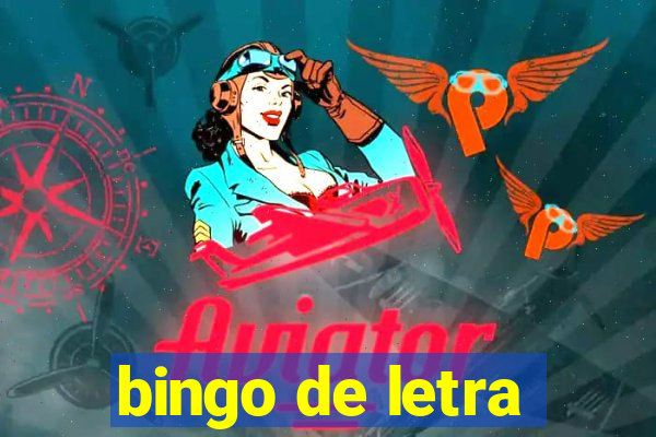 bingo de letra