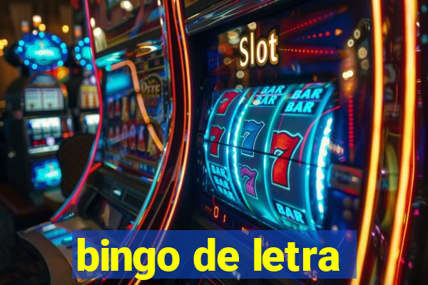 bingo de letra