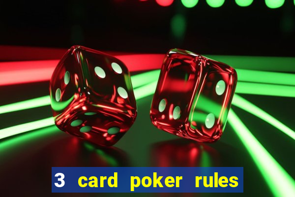 3 card poker rules in casino