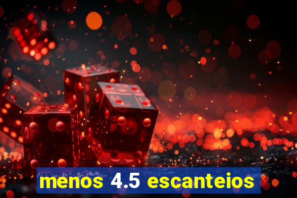 menos 4.5 escanteios