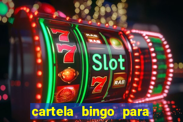 cartela bingo para cha de cozinha imprimir gratis