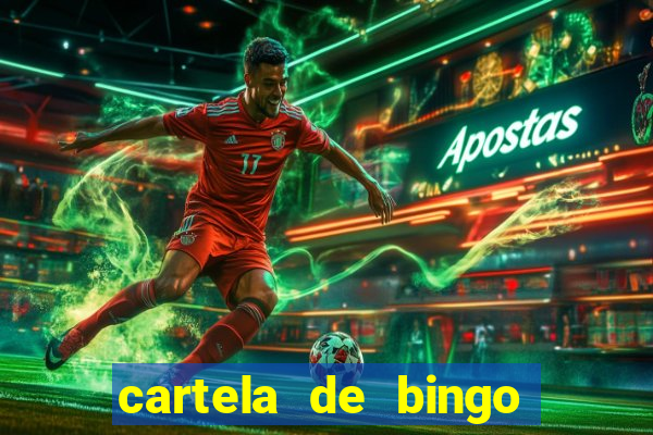 cartela de bingo para chá de bebê