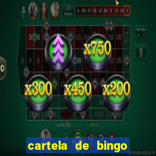 cartela de bingo para chá de bebê