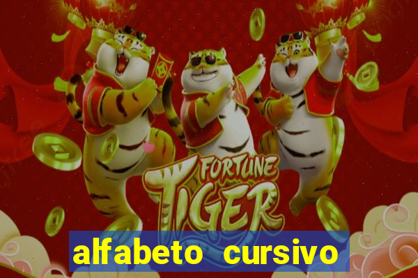 alfabeto cursivo para treinar caligrafia