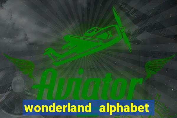 wonderland alphabet comic studio