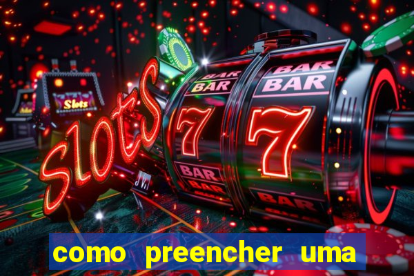 como preencher uma cartela de bingo