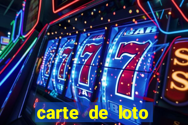 carte de loto bingo a imprimer gratuit