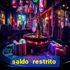 saldo restrito sporting bet