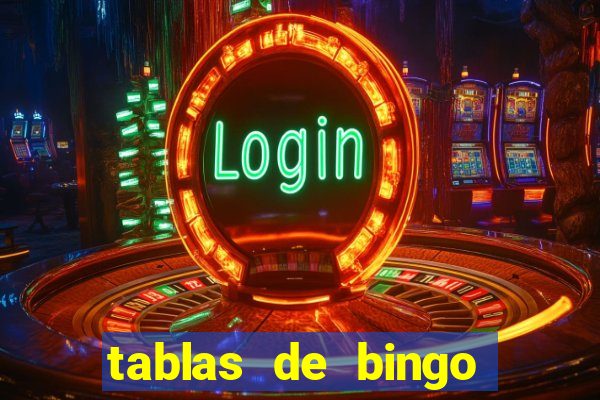 tablas de bingo para imprimir en excel