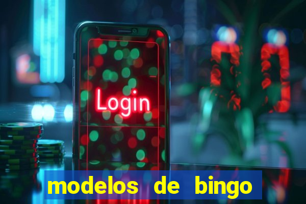 modelos de bingo para imprimir