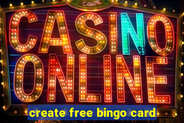 create free bingo card