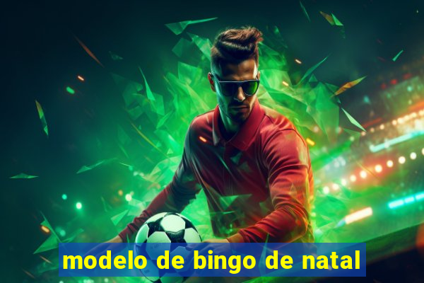 modelo de bingo de natal