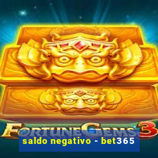 saldo negativo - bet365