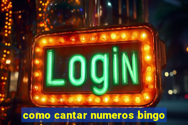 como cantar numeros bingo