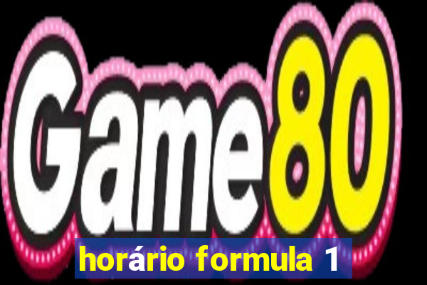 horário formula 1