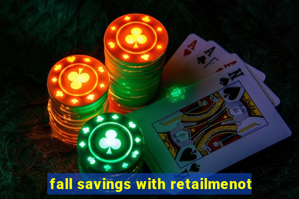 fall savings with retailmenot