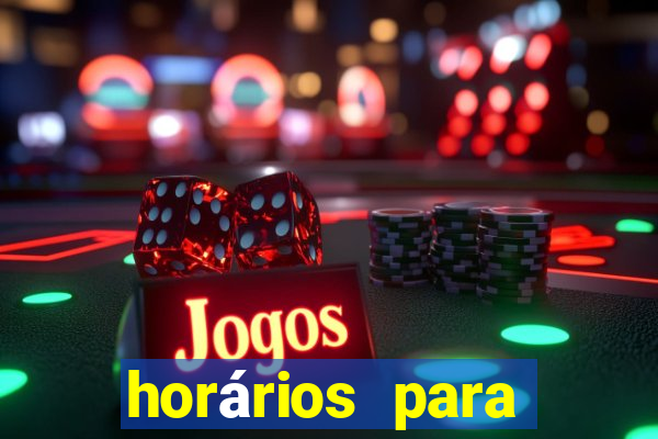 horários para jogar fortune tiger