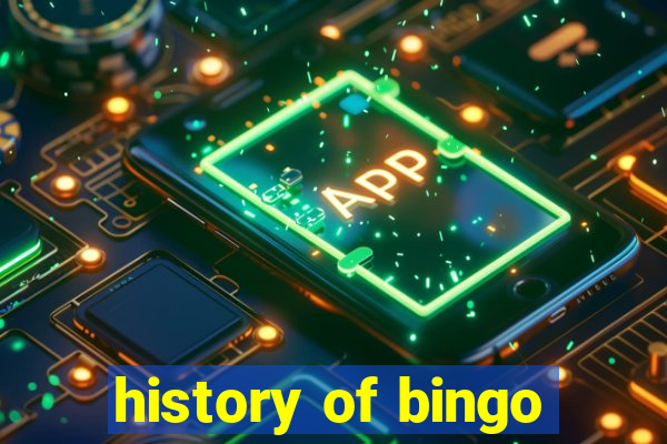 history of bingo