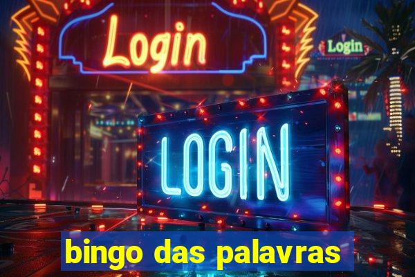 bingo das palavras