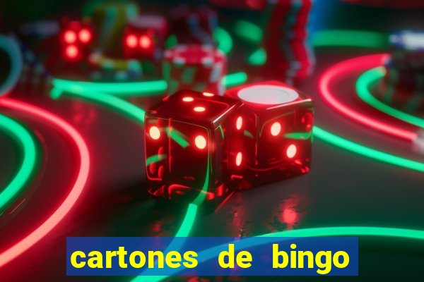 cartones de bingo para imprimir