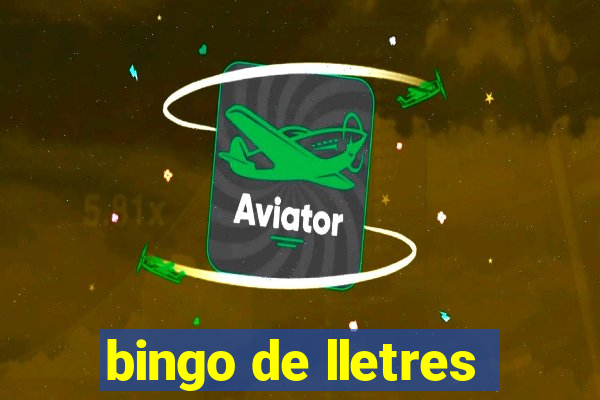 bingo de lletres