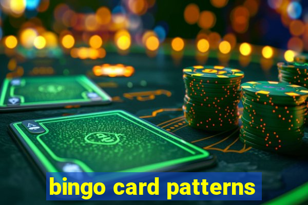 bingo card patterns