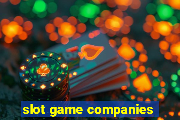 slot game companies