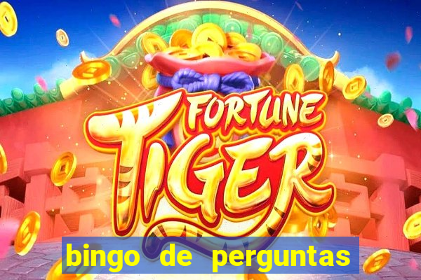 bingo de perguntas e respostas