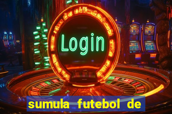 sumula futebol de campo word