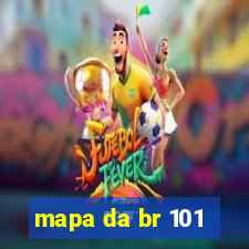 mapa da br 101