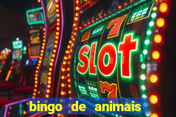 bingo de animais para educa??o infantil